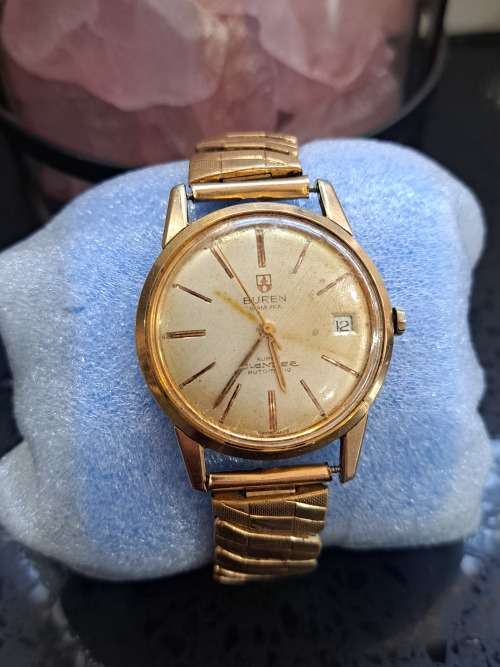 1958 buren grand prix super slender autamatic 25 jewels