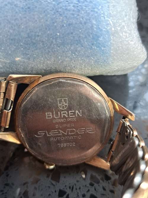 1958 buren grand prix super slender autamatic 25 jewels