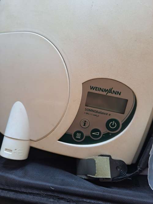 Weinmann sommobalance e cpap machine with booklets and all accessories