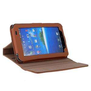 PU Leather Protective Case for Samsung Galaxy Tab P1000 (Brown)
