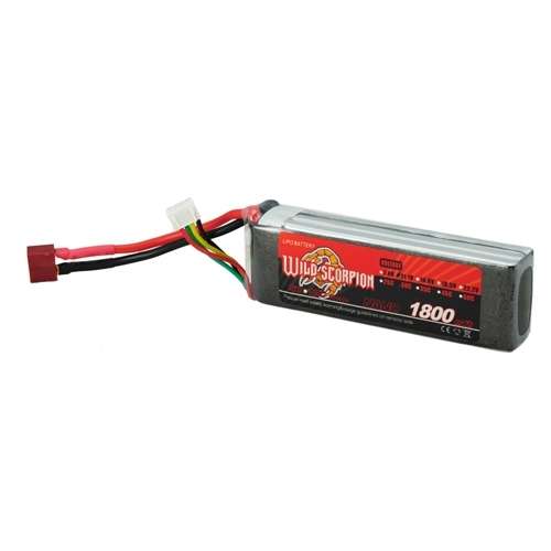 Wild Scorpion 11.1V 1800mAh 30C LI-PO 3cell RC Battery