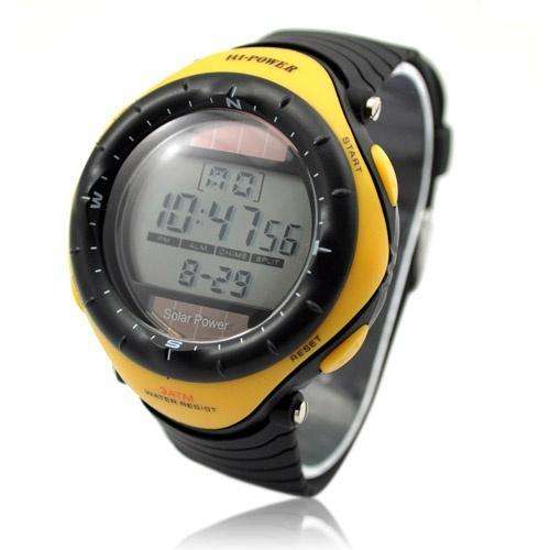 Sporty Motion Plus Heart Rate Monitor Watch Yellow