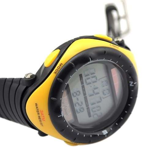 Sporty Motion Plus Heart Rate Monitor Watch Yellow