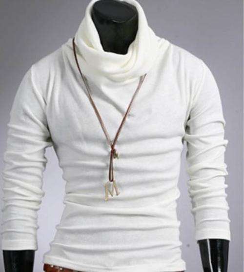 Free Shipping-Fashion Pullover Long Sleeve Knitwear Bottoming Shirt for Men