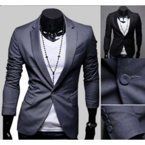 Free Shipping-Casual Suit Coat Top One Button For Men