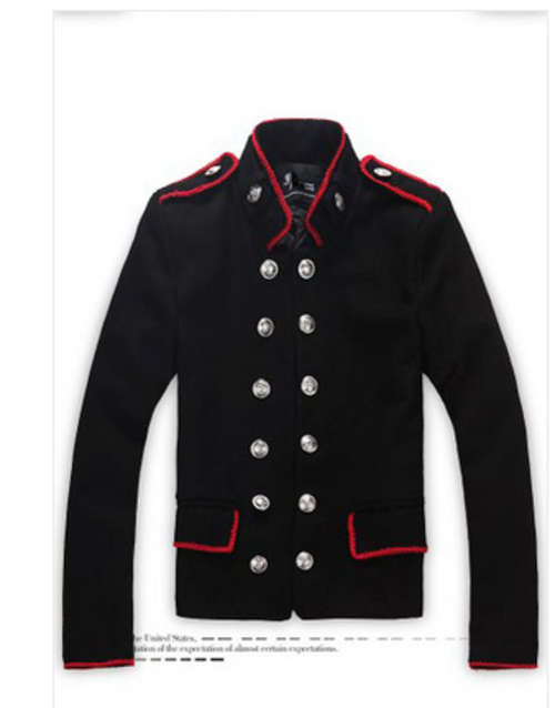 Vintage London Slim Fit Cotton Jackets Black