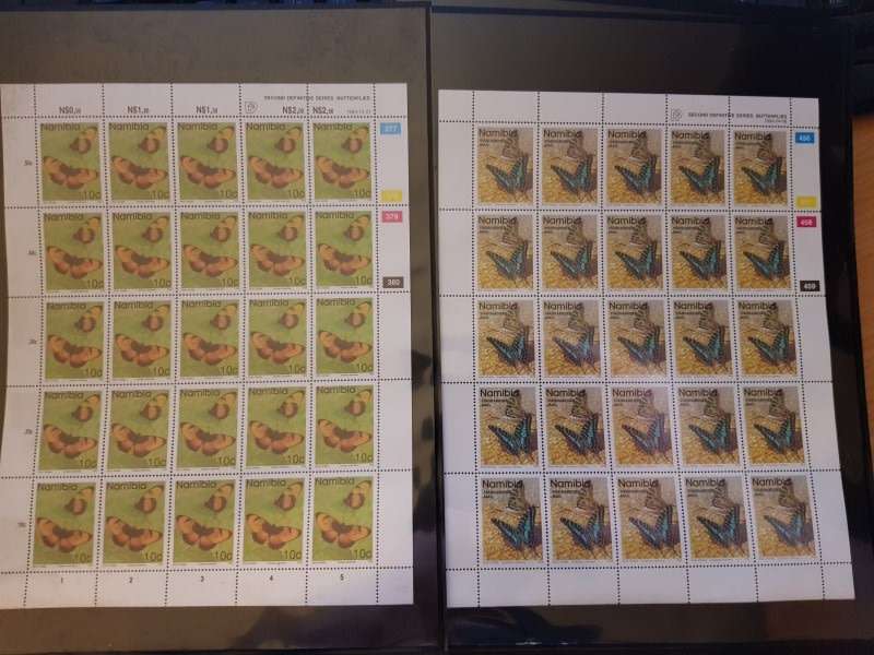 Namibia 1993 Definitive Full sheets. As per scan. MNH