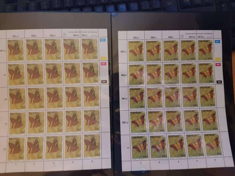 Namibia 1993 Definitive Full sheets. As per scan. MNH