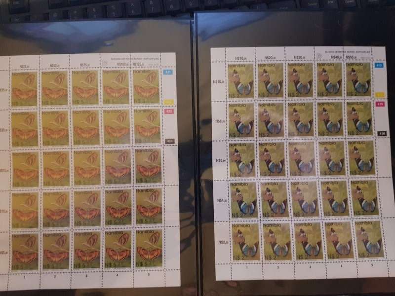 Namibia 1993 Definitive Full sheets. As per scan. MNH