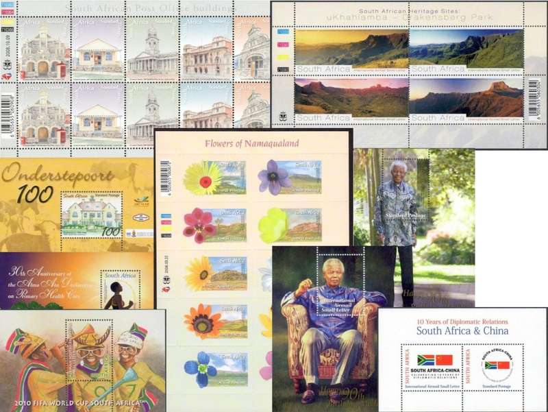 South Africa 2008 Year pack with ships and mills full sheets. High CV. MNH