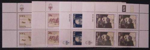 1983 Anniversary of Discovery of Diamonds - Set of 4 Mint Control Blocks of 4