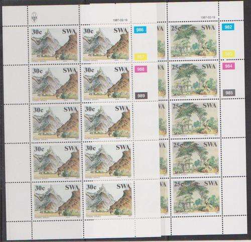 SWA 1987 - Complete Set Of 4 Full Sheets