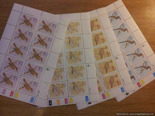 1988 Birds of SWA full sheets - CV R300