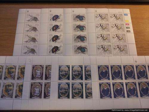 SWA - 2 x sets of full sheets! Insects & Karakul industry CV R330