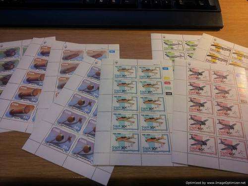 SWA - 2 x sets of full sheets! Aviation & musical instruments