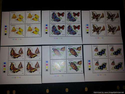 Zimbabwe -Butterflies set of Control Blocks
