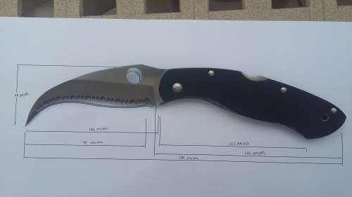 Serf defense EDC Karambit type Tactical Folding Knife