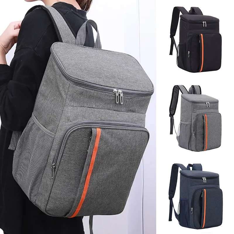 Insulated Large Backpack Cooler Bag- Grey