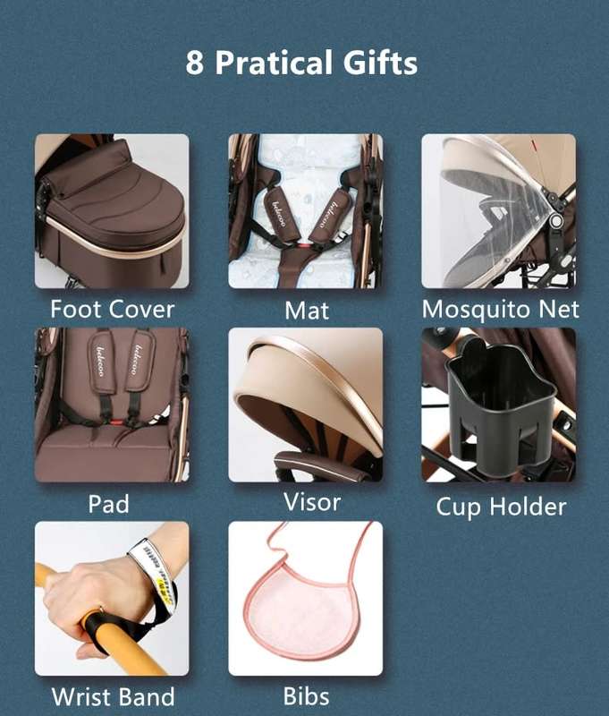 Belecoo Baby Stroller 3 in 1