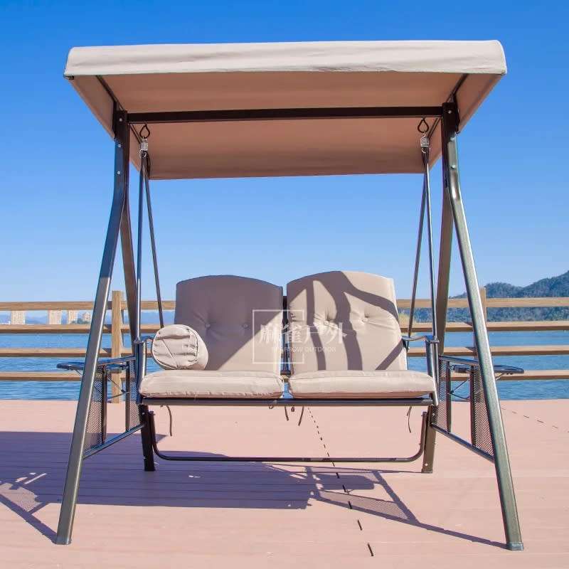 Patio Swing Chair 2 Seater With Cushions Perfect Garden Balcony Poolside Swing Chair