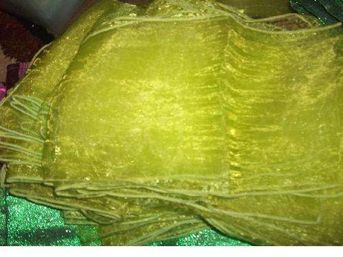 Crushed Organza Chair Ties- 250 x 16cm - Lime - 14 off
