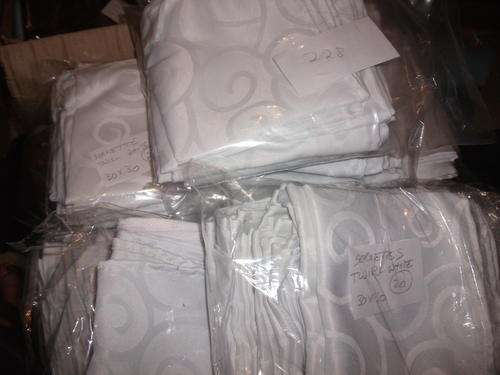 White Damask  Napkins 30 x 30cm - Set of 228