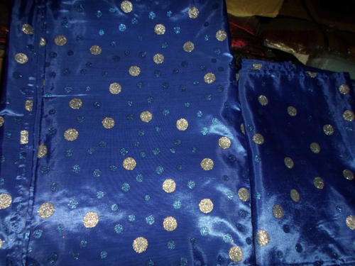 Stunning Royal Blue Taffetta with glitter detail - Runner set