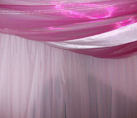 Pongee lining Draping: 250cm x 150cm - white - 15 pieces