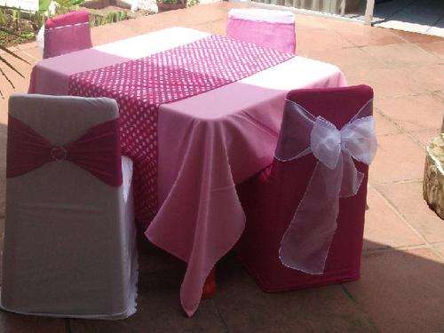 Party Sets! 4 Covers + 1 matching Tablecloths, 1 Runner, 4 Ties