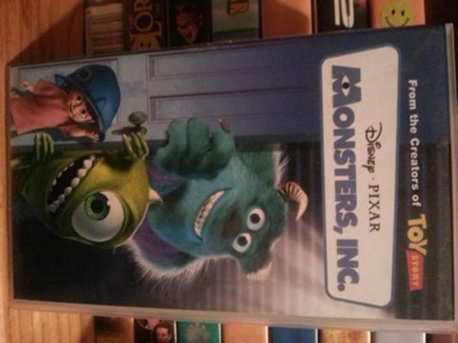 MONSTERS INC Childrens Animated VHS Movie