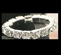 Fashion Jewelry Stretch Rhinestone Diamante Ring for Finger or Toe