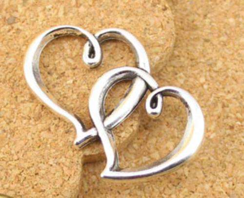 Double Heart Charm