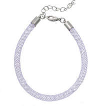 Fashion Jewelry PURPLE Colour Mesh Rhinestone Diamante Bracelet