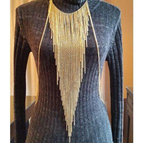Golden Cascades Light Weight Alloy Body Chain