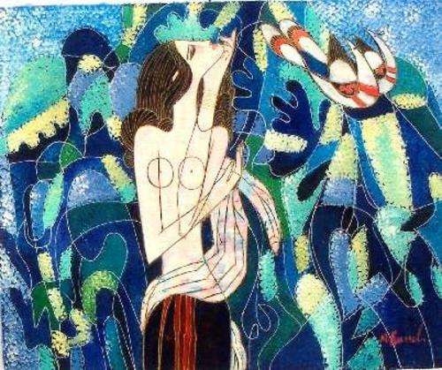 Serenity by M Russel. Oil on canvas.
