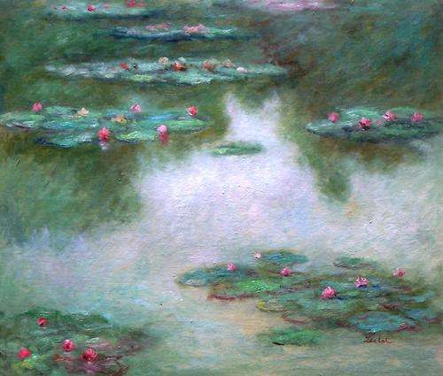 Copy of Monet by Lestat. Oil on canvas.