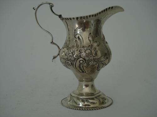 Georgian Hallmarked Silver Creamer London 1777-8