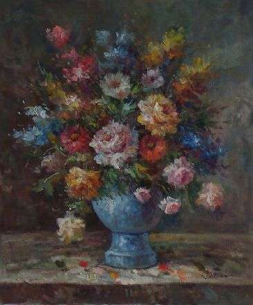 Floers in a vase by W Adam. Free delivery.