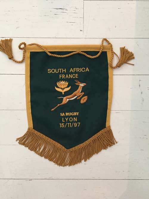 Springbok Rugby Player Match Pennant