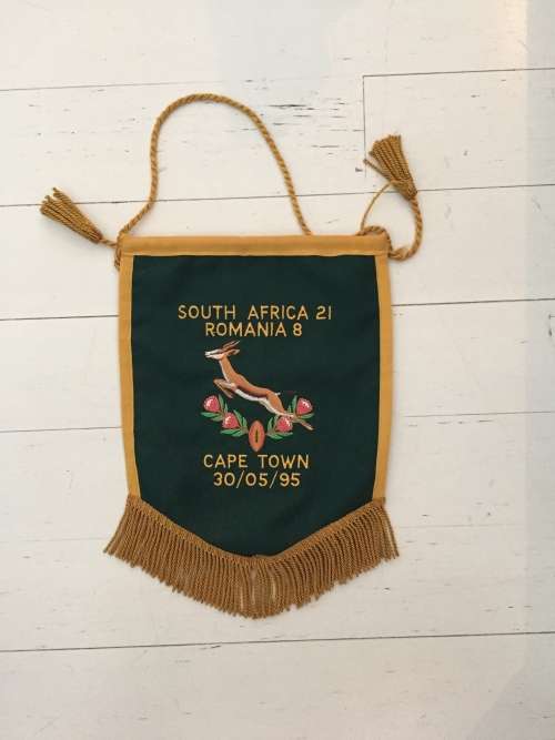 Springbok Rugby Player Match Pennant