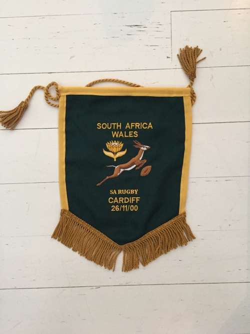 Springbok Rugby Player Match Pennant