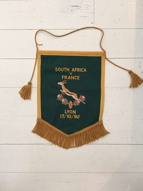 Springbok Rugby Player Match Pennant