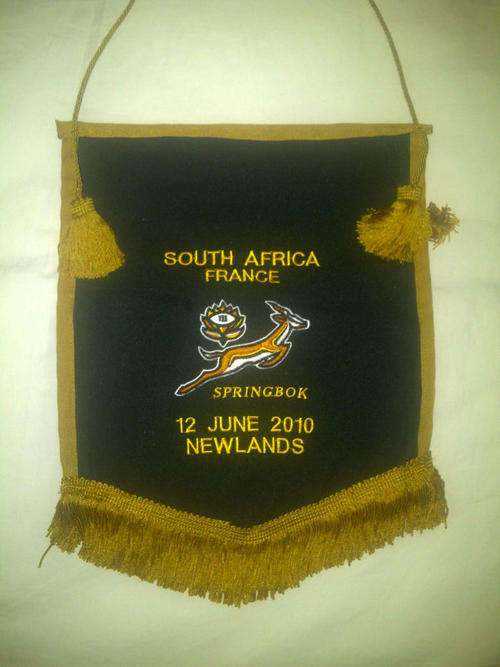 2010 Springbok Player Rugby Pennant