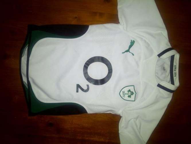 2009 Player Issue Ireland Rugby Jersey - white