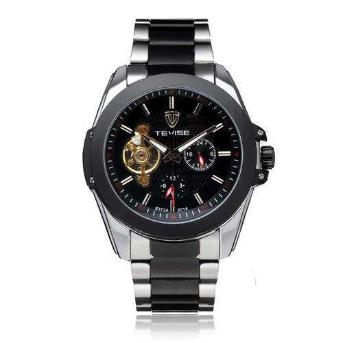 TEVISE 24h Display Flywheel Mechanical Stainless Steel