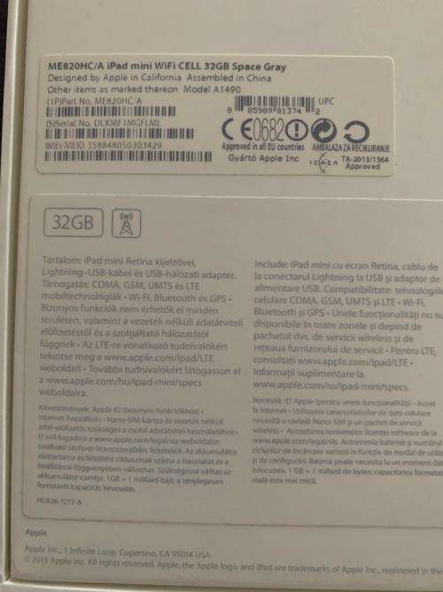 APPLE iPad Mini 32 GB WIFI & 4G ** BOXED **
