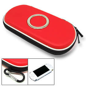 ** Brand New ** Red Leather Pouch for PSP ** In Stock **