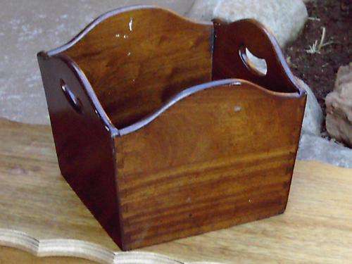 Wooden magazine rack