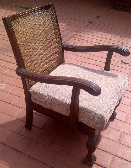 Ball And Claw Lounger With Cane Webbed Back
