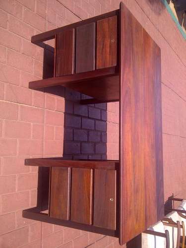 Old Teak Desk Newly Restored To Great Condition.